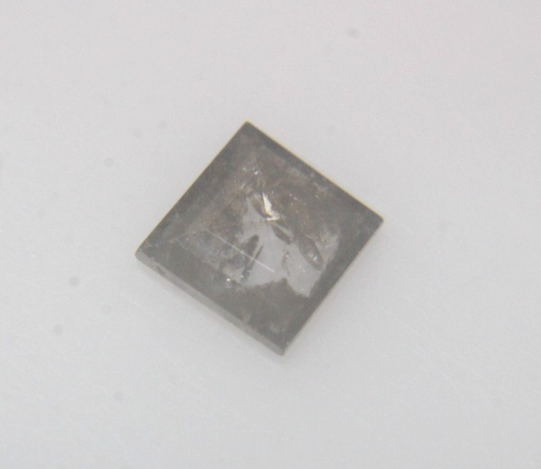 0.64Ct Natural Square Shape Gray White Color Roes Cut Diamond 5.54×5.30×1.83 MM