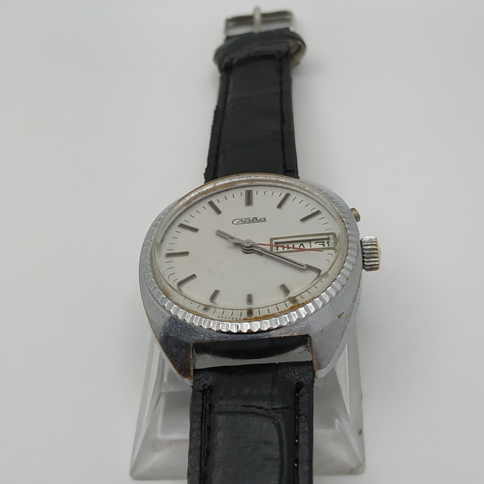 Dress Men’s Watch SLAVA Vintage USSR Mechanical SERVICED Retro Soviet Russia