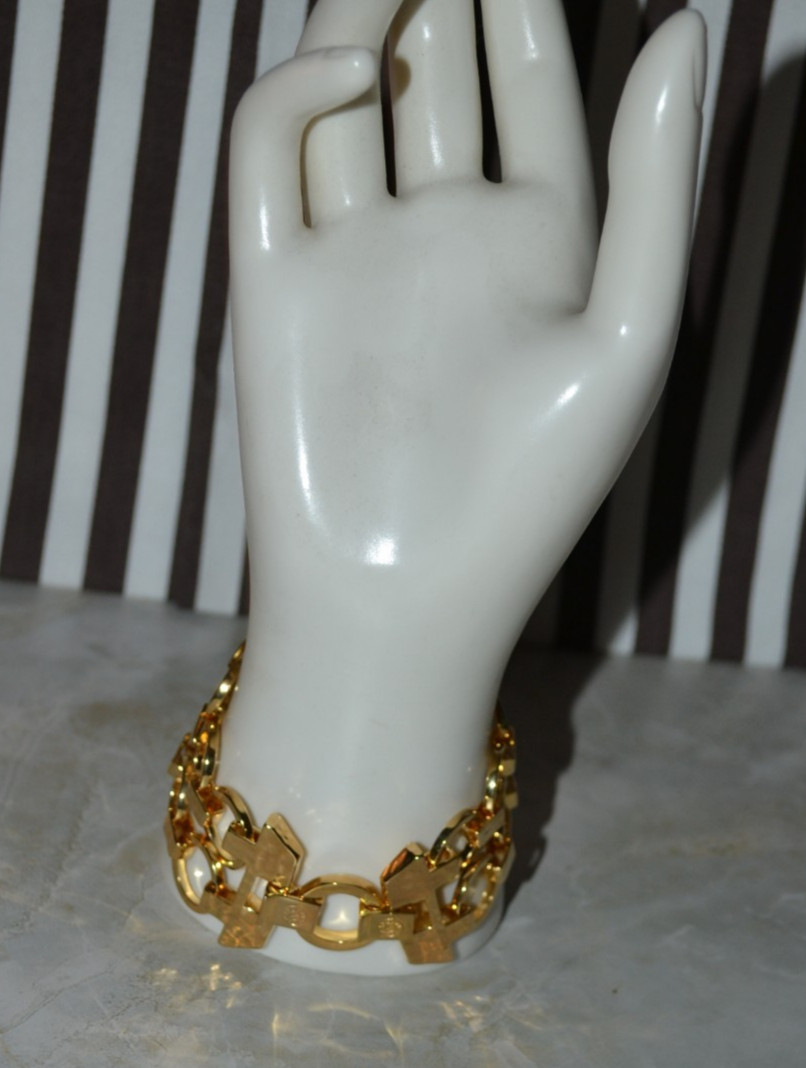 Henri Bendel Hammered Statement Bracelet