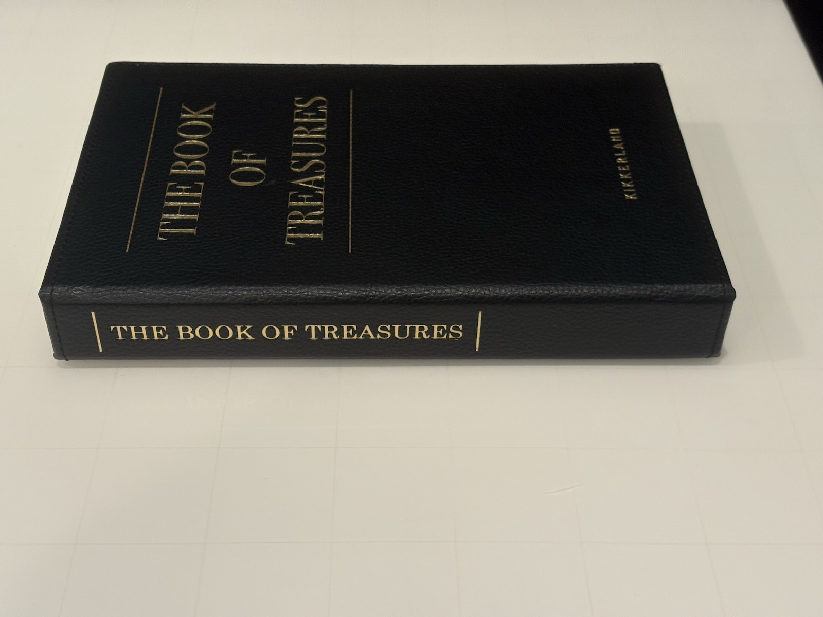 Kikkerland Book-Themed Faux Leather Lined Jewelry Box, Black, Ring/Earring