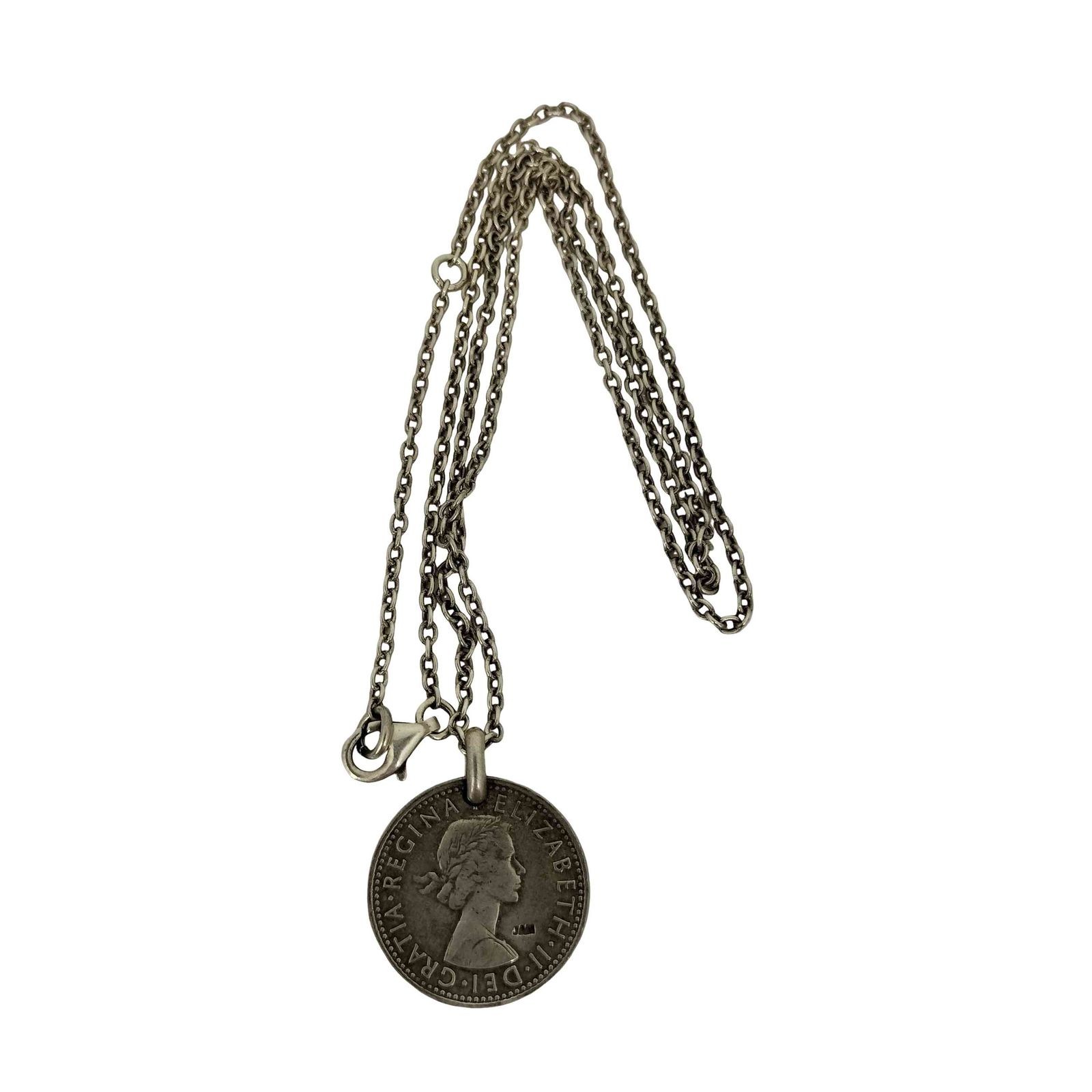 JAM HOME MADE Vintage Sixpence Coin Necklace for Men No Label