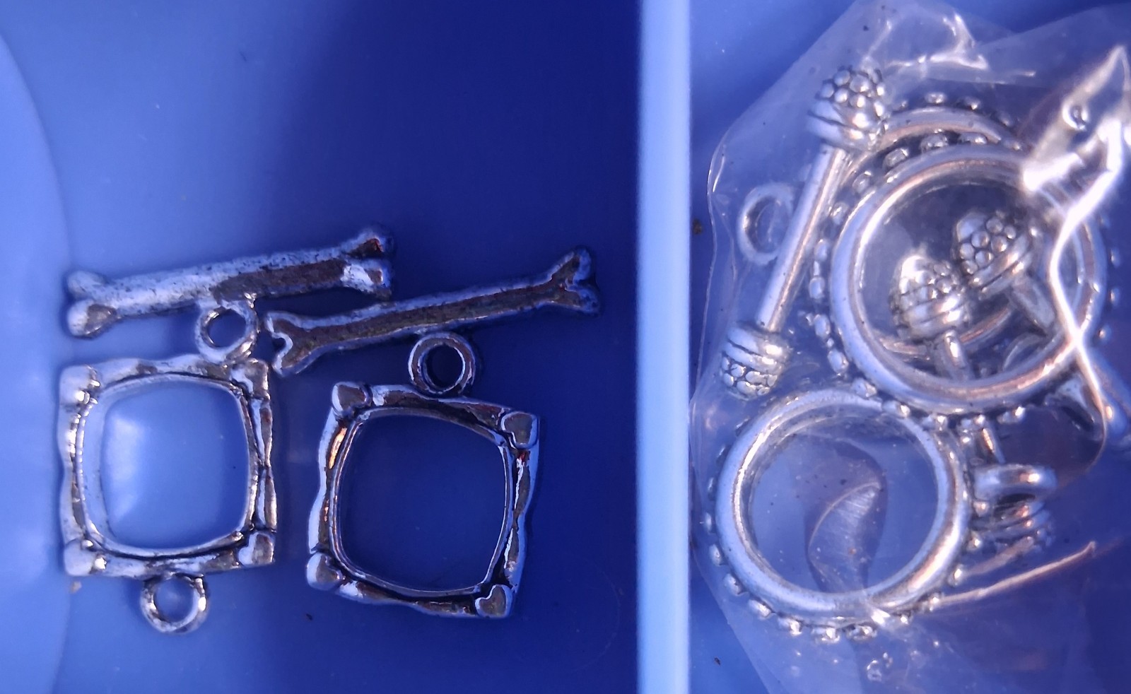 HUGE Mixed Charm Lot, Watch Faces W/batt, Toggles, Jump Rings, Clasps