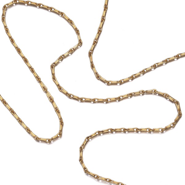 Auth UNOAERRE Chain Necklace 18K 750 Yellow Gold