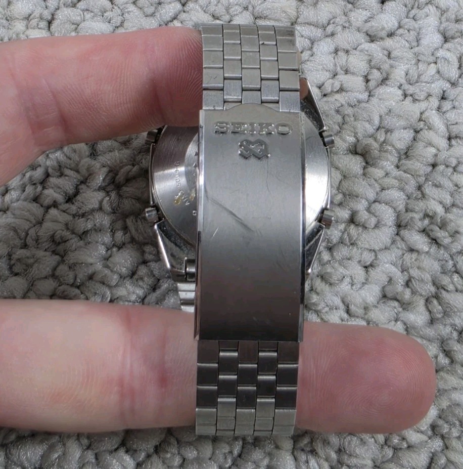 Vintage 1970’s Men’s Seiko A159-5009-G Digital Quartz Watch Original 6″ Band