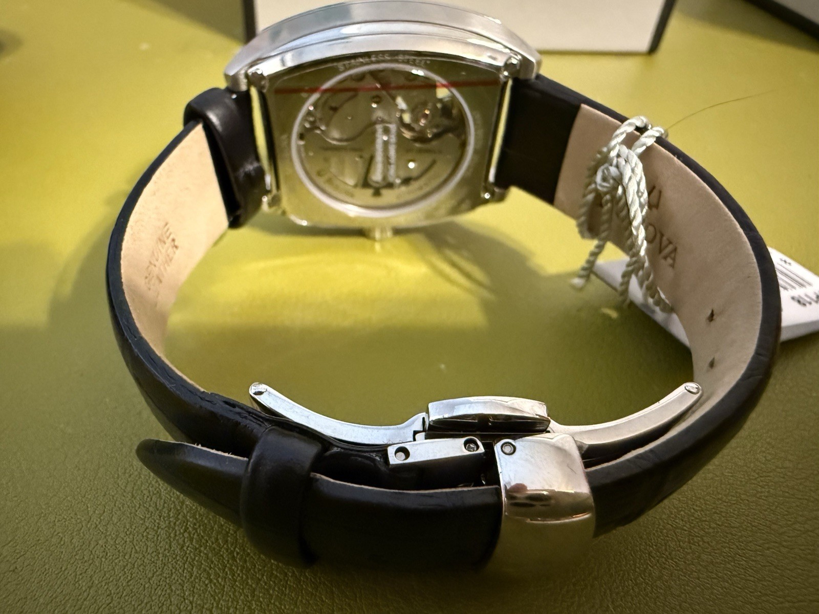 Bulova 96P118 Diamond BVA Floral Aperture Dial Self-Winding Watch 21 Jewel NWT