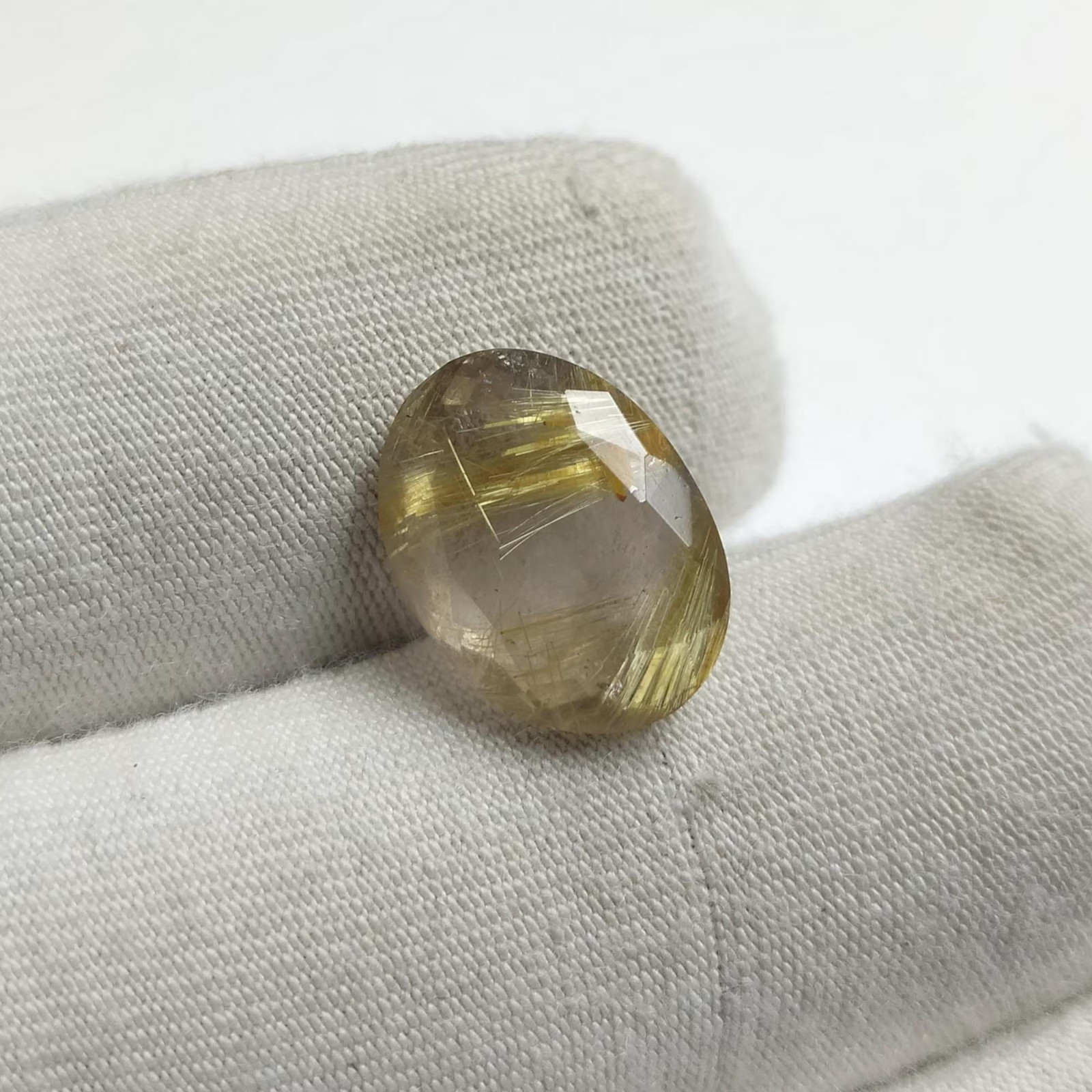 Rare Crystal Gemstone Duo Golden Rutile Quartz&Super Seven 9.70Ct Jewelry Making