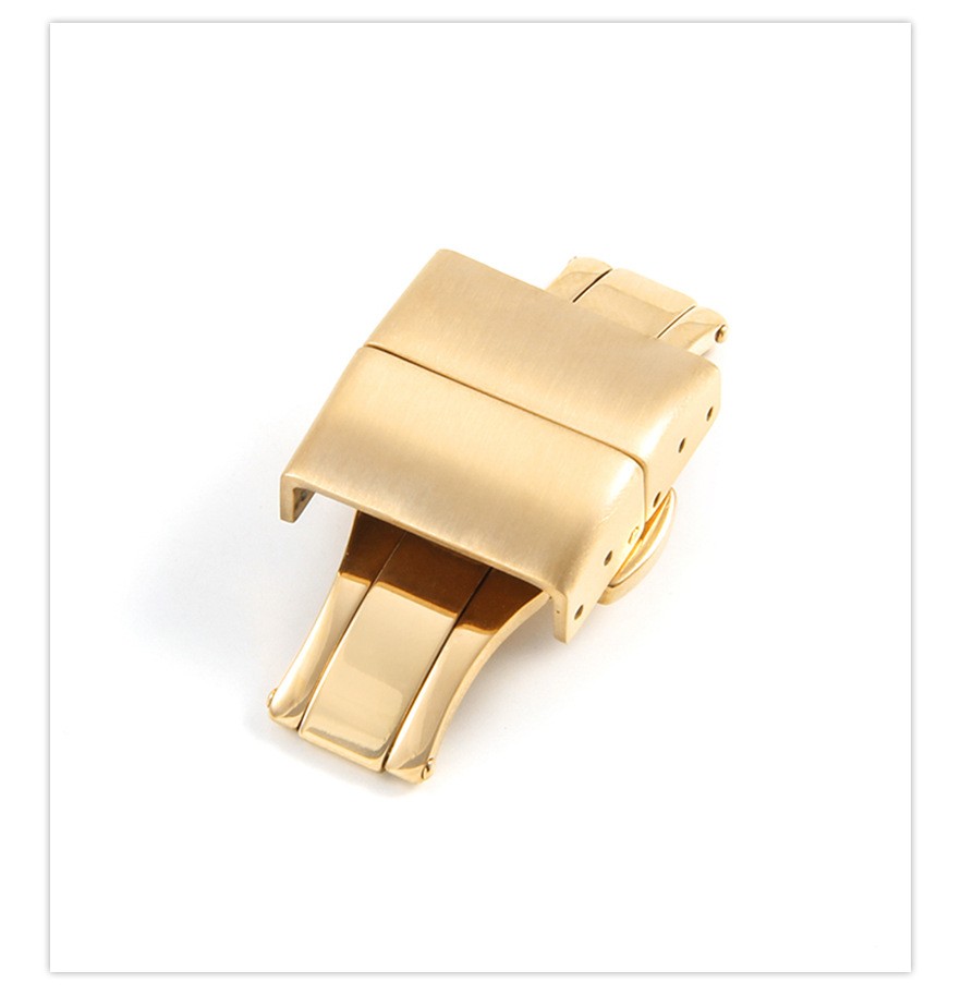 High Quality Stainless Steel Butterfly Clasp Double Press Watch Buckle 18mm 20mm
