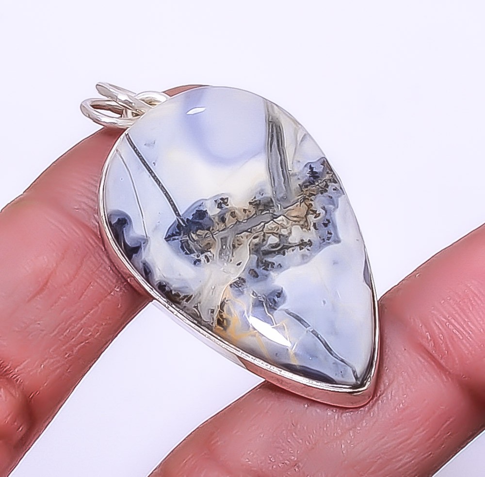 Malingano Jasper – Indonesia 925 Sterling Silver Pendant 1.72″ P7313-44