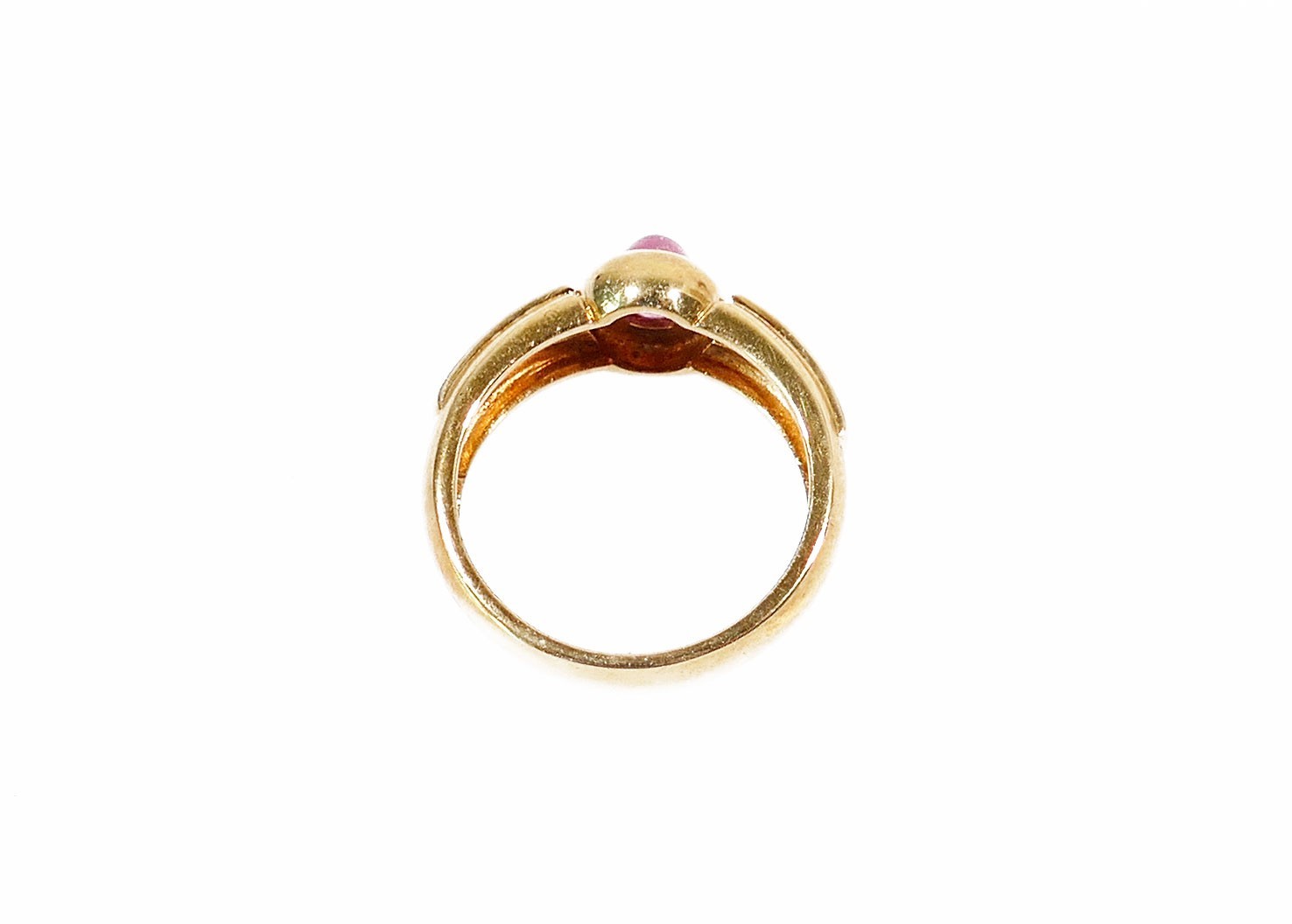 Ring 750 gold tourmaline approx. 0.65 ct, brilliant diamonds approx. 0.35 ct RW 56 GG hallmarked
