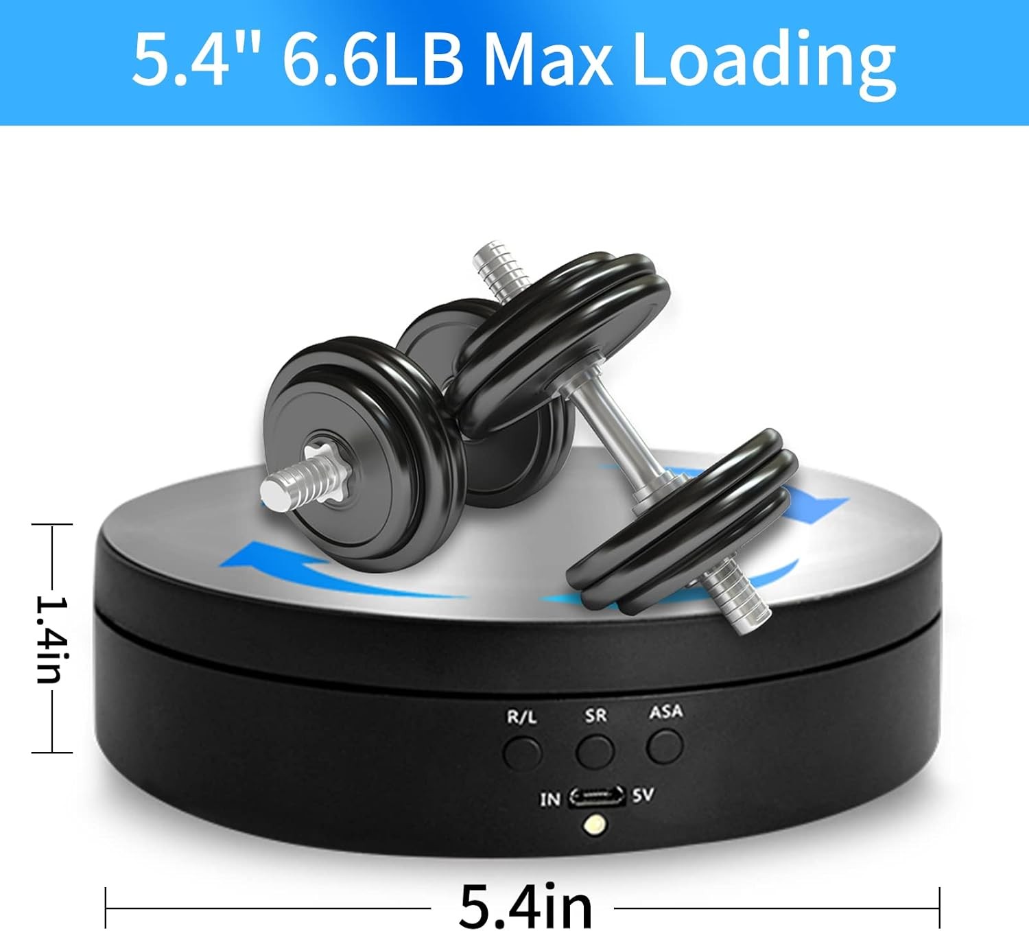 360° Electric Motorized Rotating Display Stand Jewelry Photography Show Holder