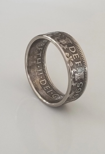 United Kingdom Coin Ring | Coin Ring Scotland | Handmade Ring | Travel Ring | Un