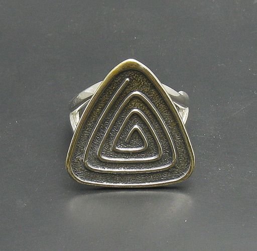 Handmade Sterling Silver Ring Spiral Hallmarked 925 Nickel Free Adjustable Size