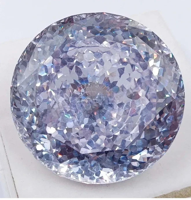 Certified 425.80 Ct Natural Cambodian White Color Round Zircon Loose LG Gemstone