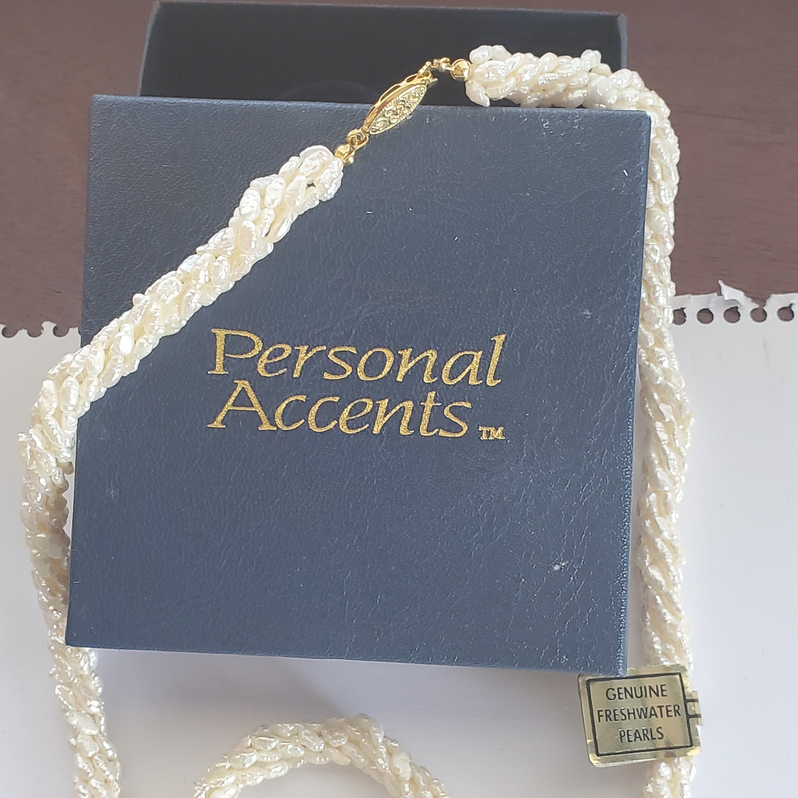 Multi-strand Rice Freshwater Pearl Set With Fish Hook Clasp,