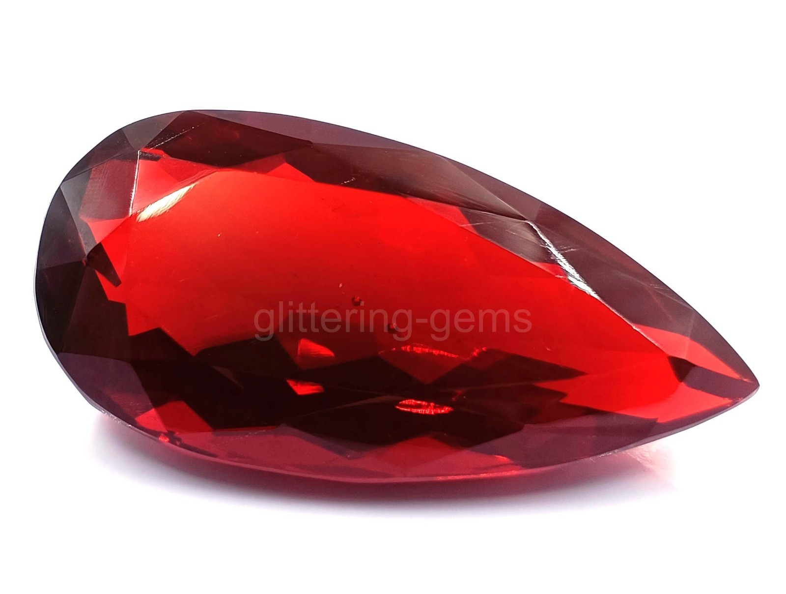 Natural 135.0 Ct Certified Brazilian Red Topaz Pear Cut IGL Loose Gemstone 5JSX