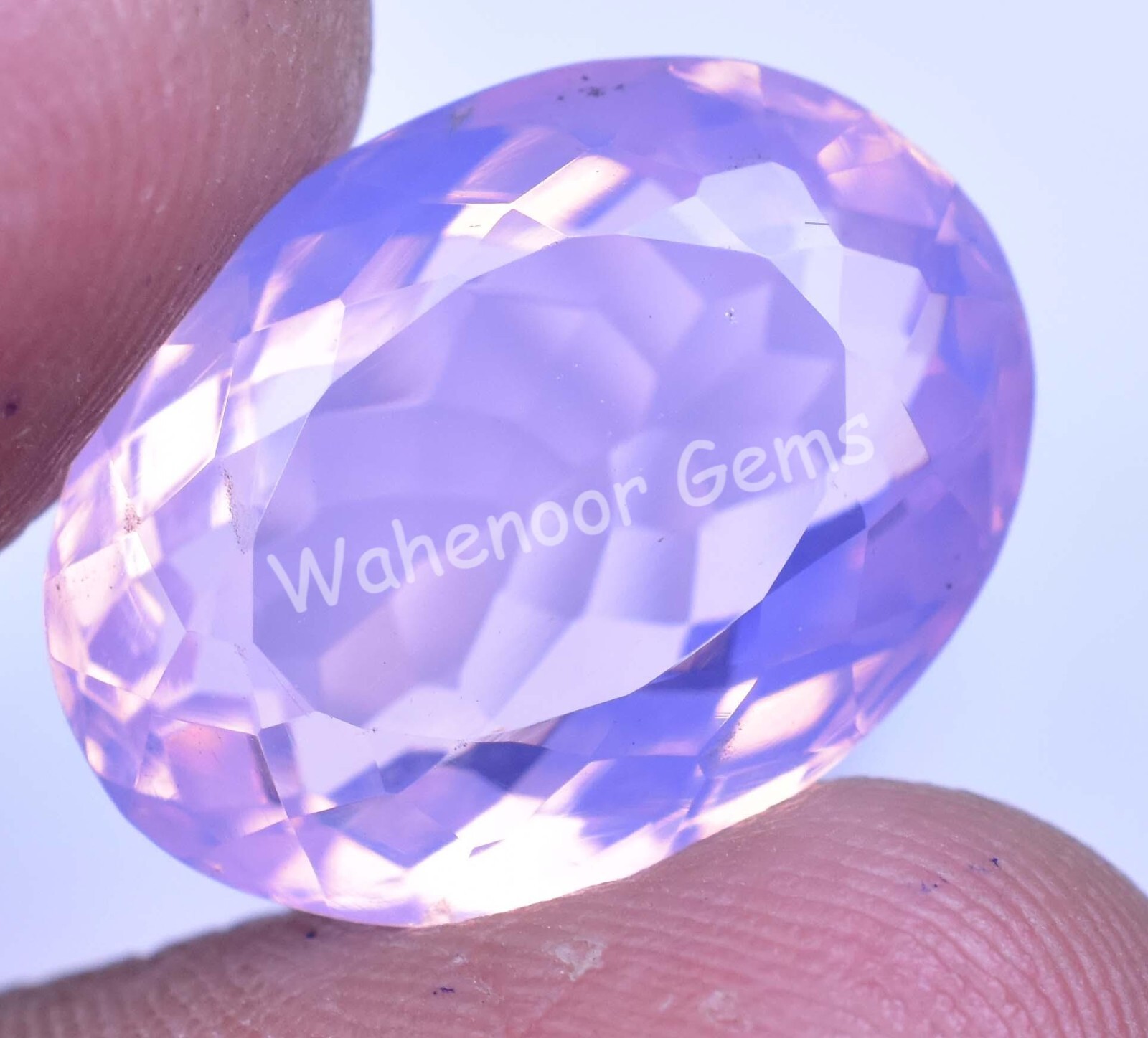 Natural Pink Opal 13.35 Ct Oval Certified Unheated Welo Australian Gemstone