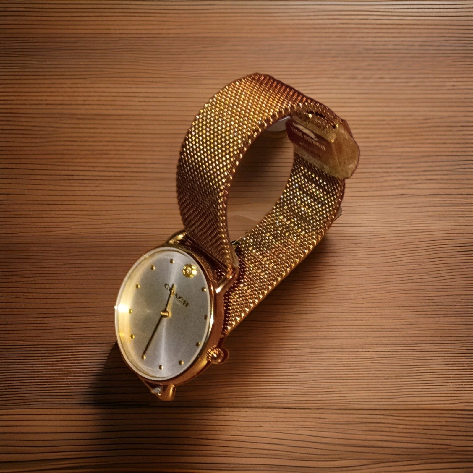 Coach Women’s Elliot Gold Tone Stainless Steel Bracelet Watch