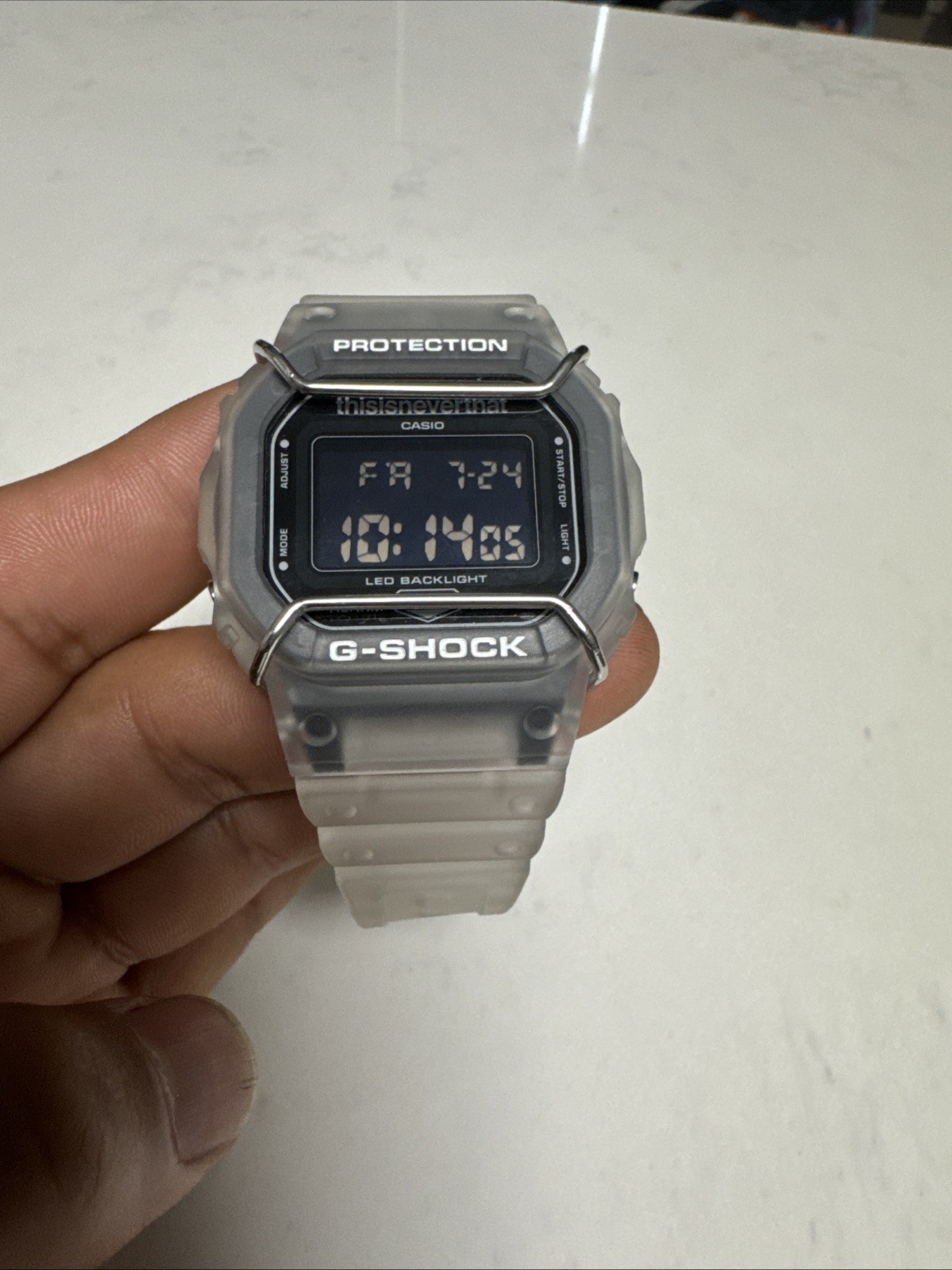 Casio G-Shock DW-5600TNT-7 thisisneverthat Skeleton Digital Watch New in box