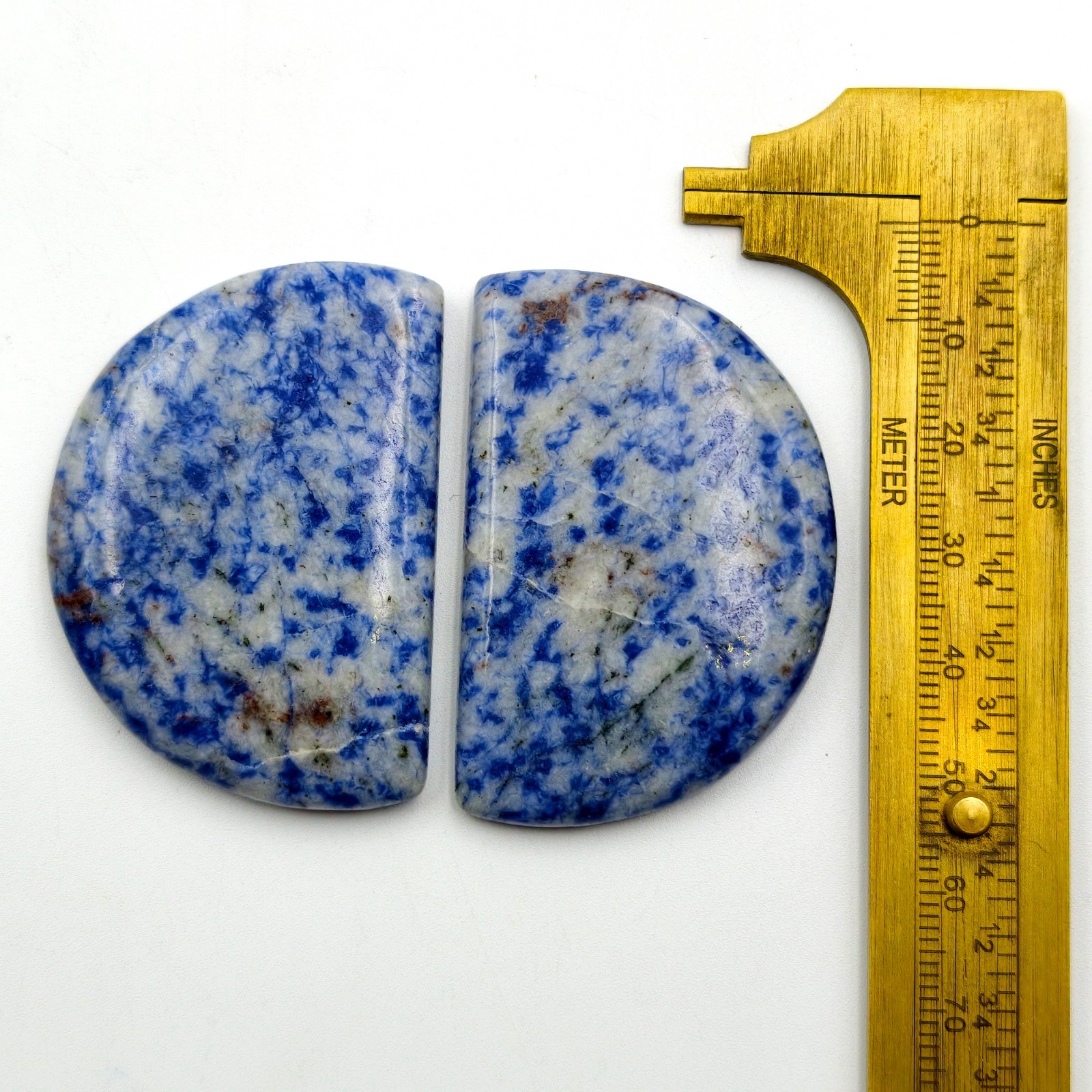 Sodalite Cabochon Pairs, Loose Gemstone Macheted Pair For Jewelry