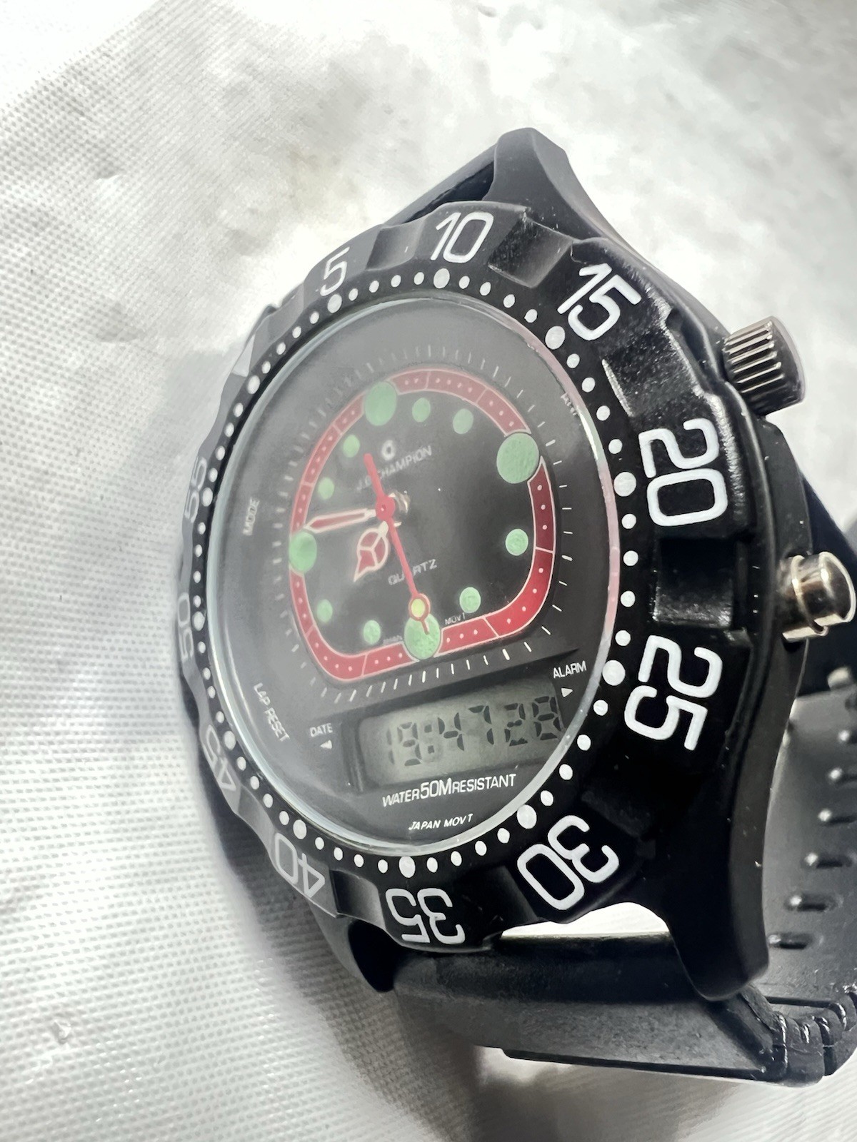 Jb Champion Classic,day/date, manual And Digital,40mm,WR50M, rotating, Black Rub
