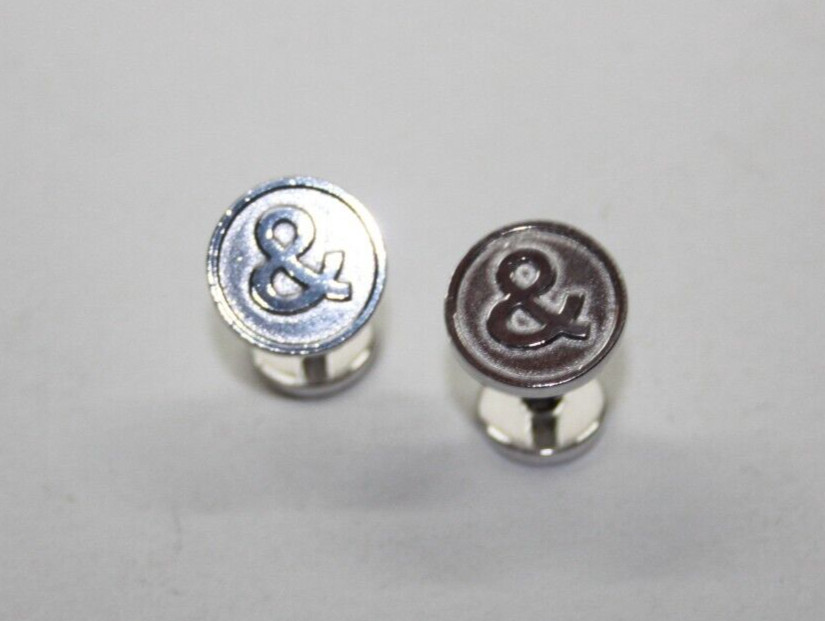 Rare Bell & Ross Sterling Silver Ampersand Cufflinks w/ Original Box [063GRA]