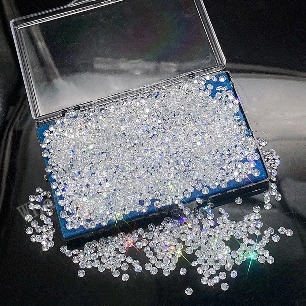D VVS/VS Melee Lab Grown Diamonds 0.8mm ~ 3.9mm HPHT Full Cut Loose Diamond Gems