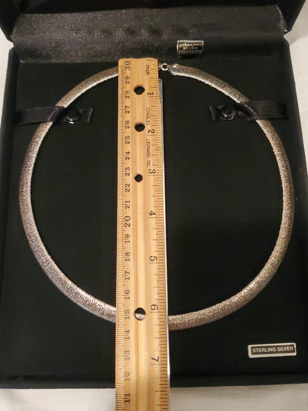 Vintage Milor Sterling Silver 925 Italy Necklace Choker with Box 24 grams