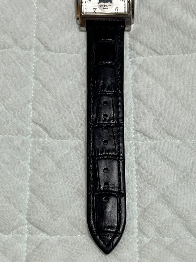 SEIKO ALBA Vient V33F-5A10 Moon Phase Triple Calendar Watch As Is Junk #O7116