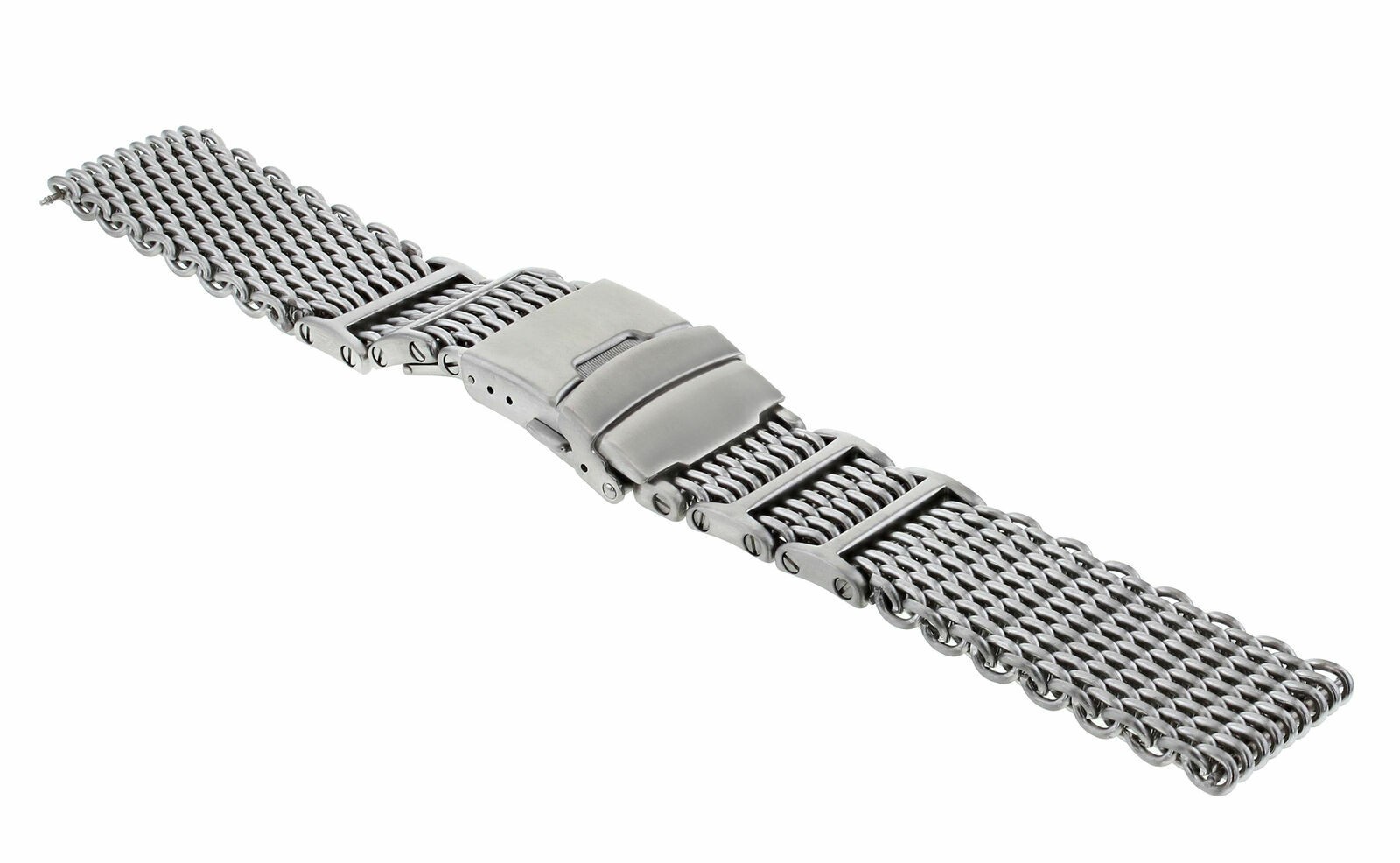24MM SHARK MESH STAINLESS STEEL WATCH BAND STRAP BAND FOR BREITLING THICK HEAVY