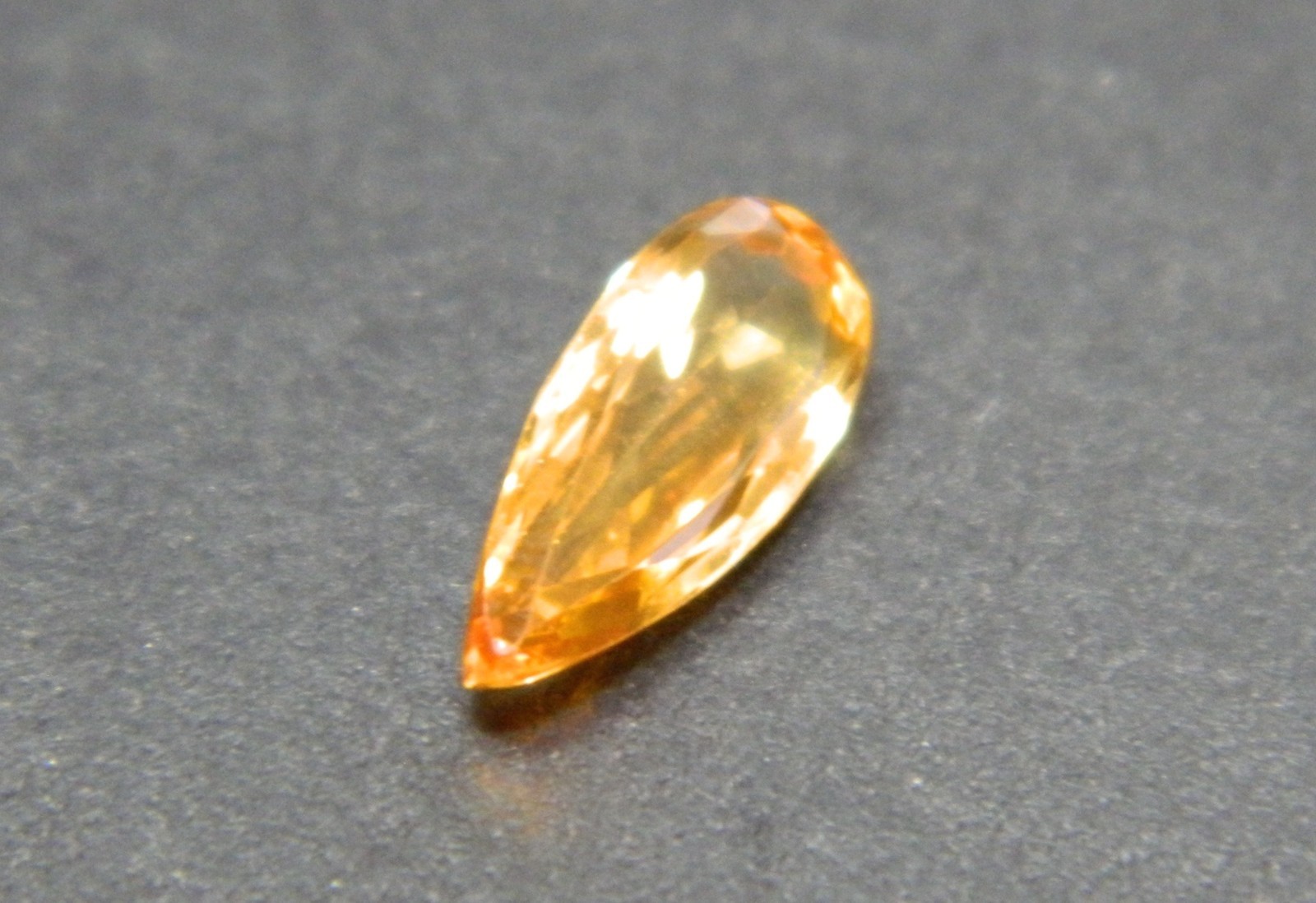 Imperial Topaz 1.91 Ct Clarity IF Pear Cut Natural Golden Brazil I190