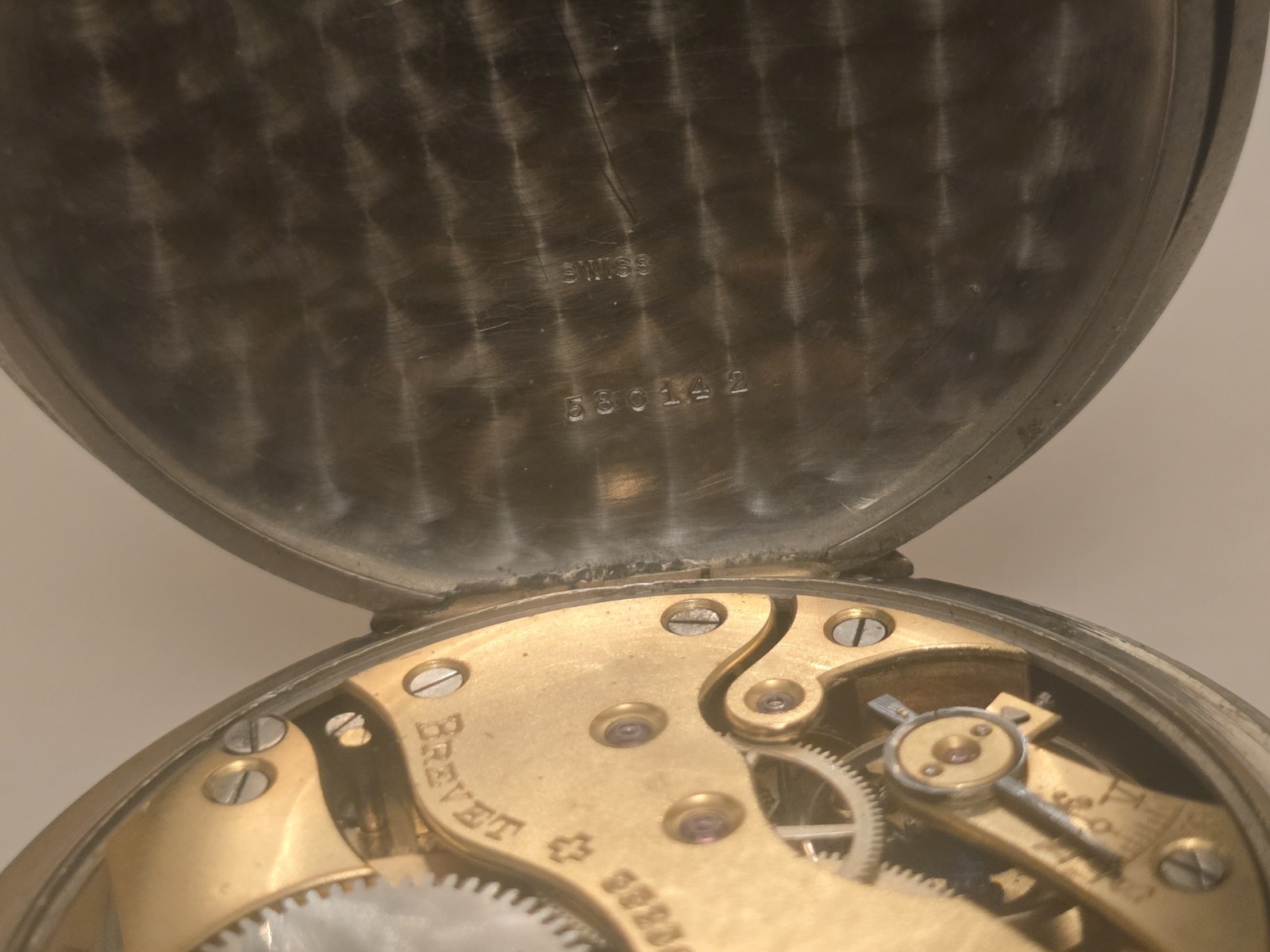 Rare Vintage mappin webb London 8 Days Pocket watch Large 60 MM