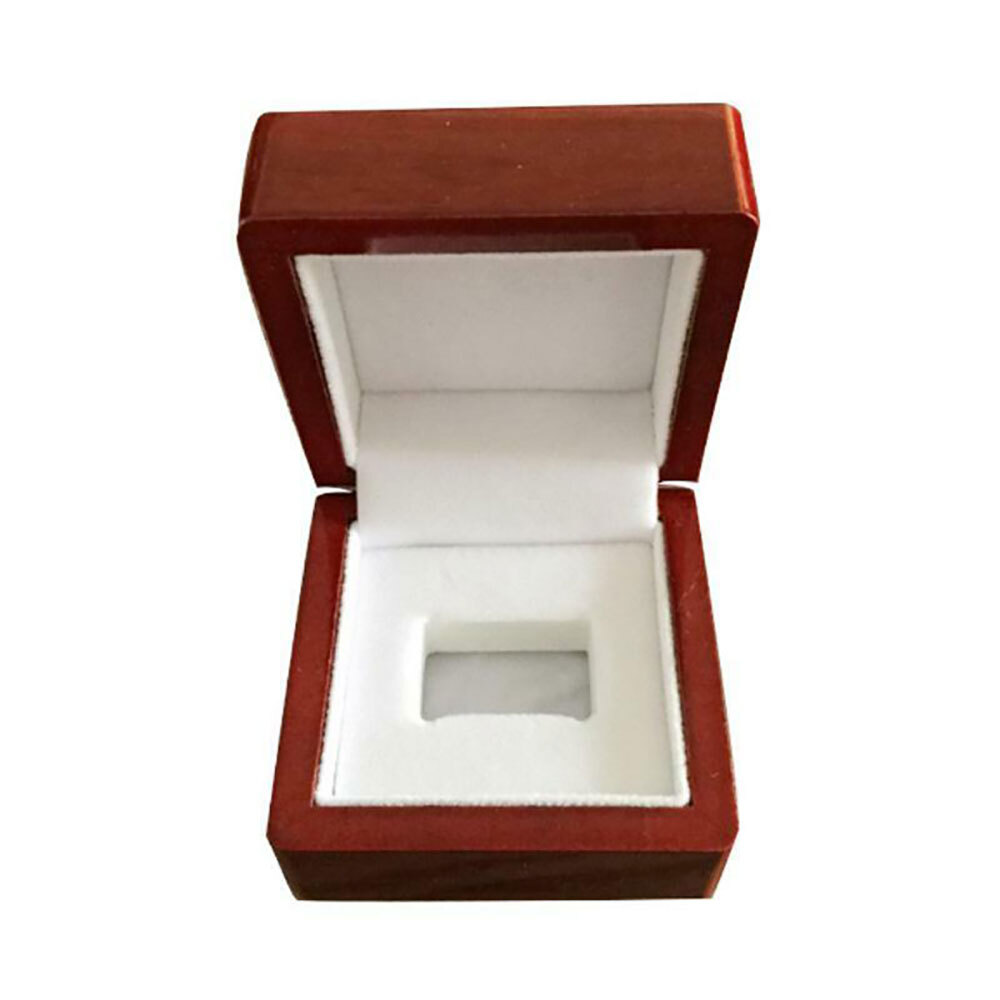 2/3/4/5/6 Championship Ring Display Box Wooden Collection Case Storage Holder