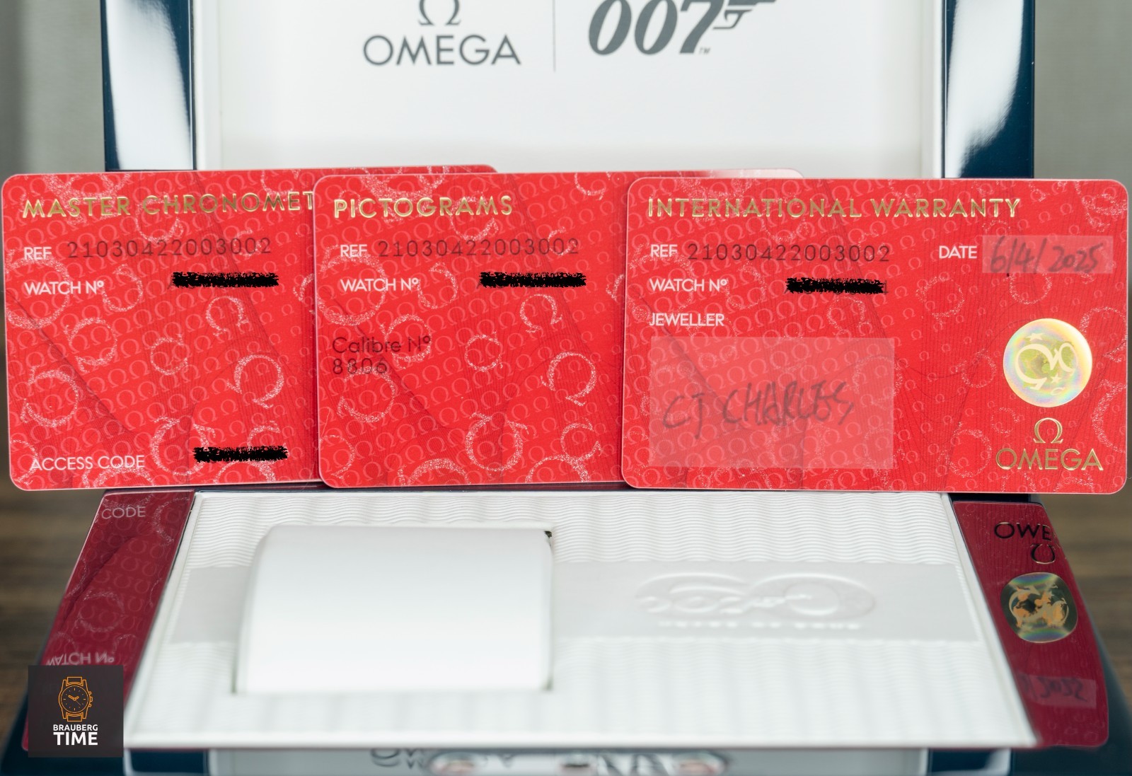 Omega Seamaster Diver 300M James Bond 60th 210.30.42.20.03.002 42mm Box Papers