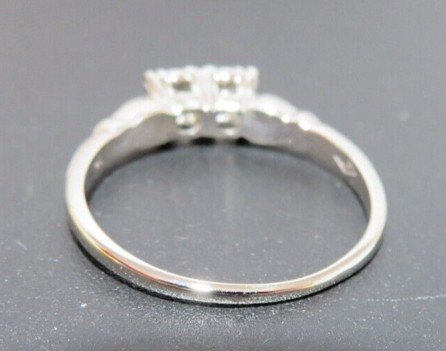 14K WG 2-ROUND DIAMOND FOREVER US RING 0.35 tcw SZ 8 2.58 grams (AI-2267)