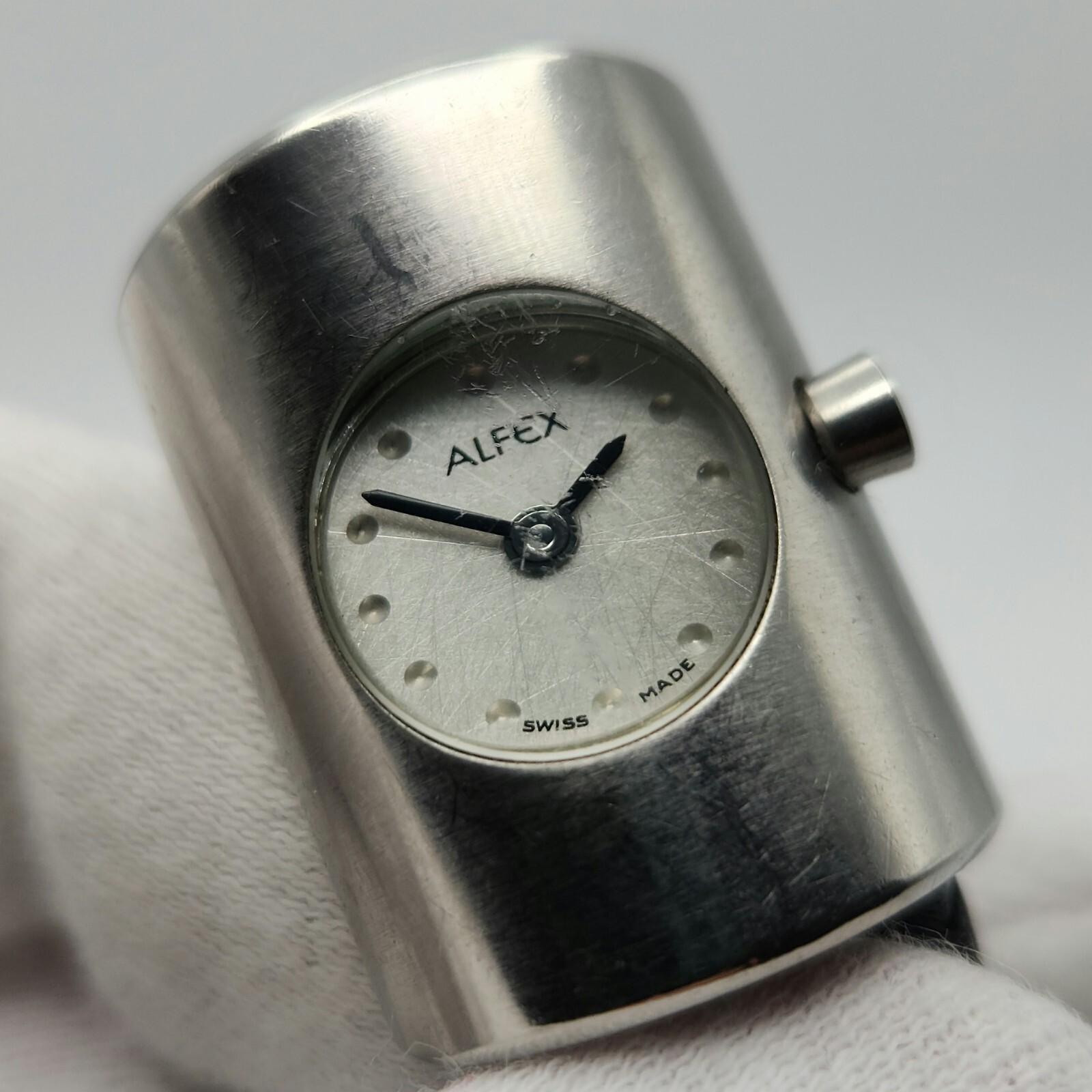 Alfex Ladies Small Stainless Steel Case Anti-Allergic Swiss Made Quartz Watch