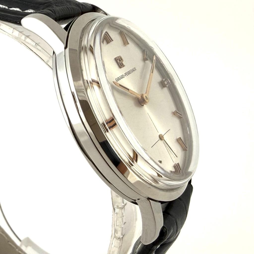 NO TARIFFS! MINT VINTAGE GIRARD PERREGAUX ORIGINAL DIAL MANUAL WIND JUMBO GENTS