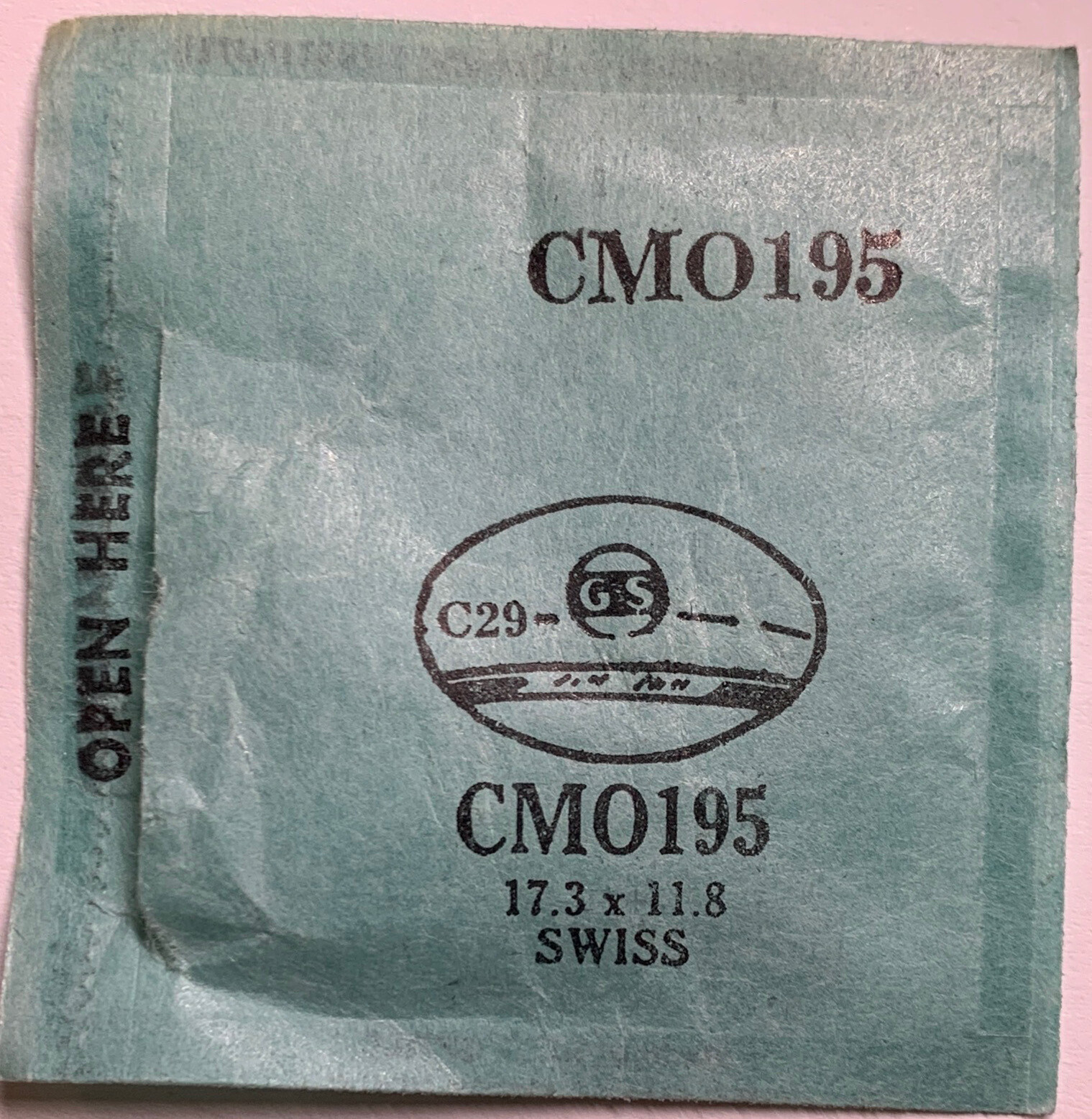 Original NOS G-S “CMO” Wristwatch Crystals – Many Variations Available!