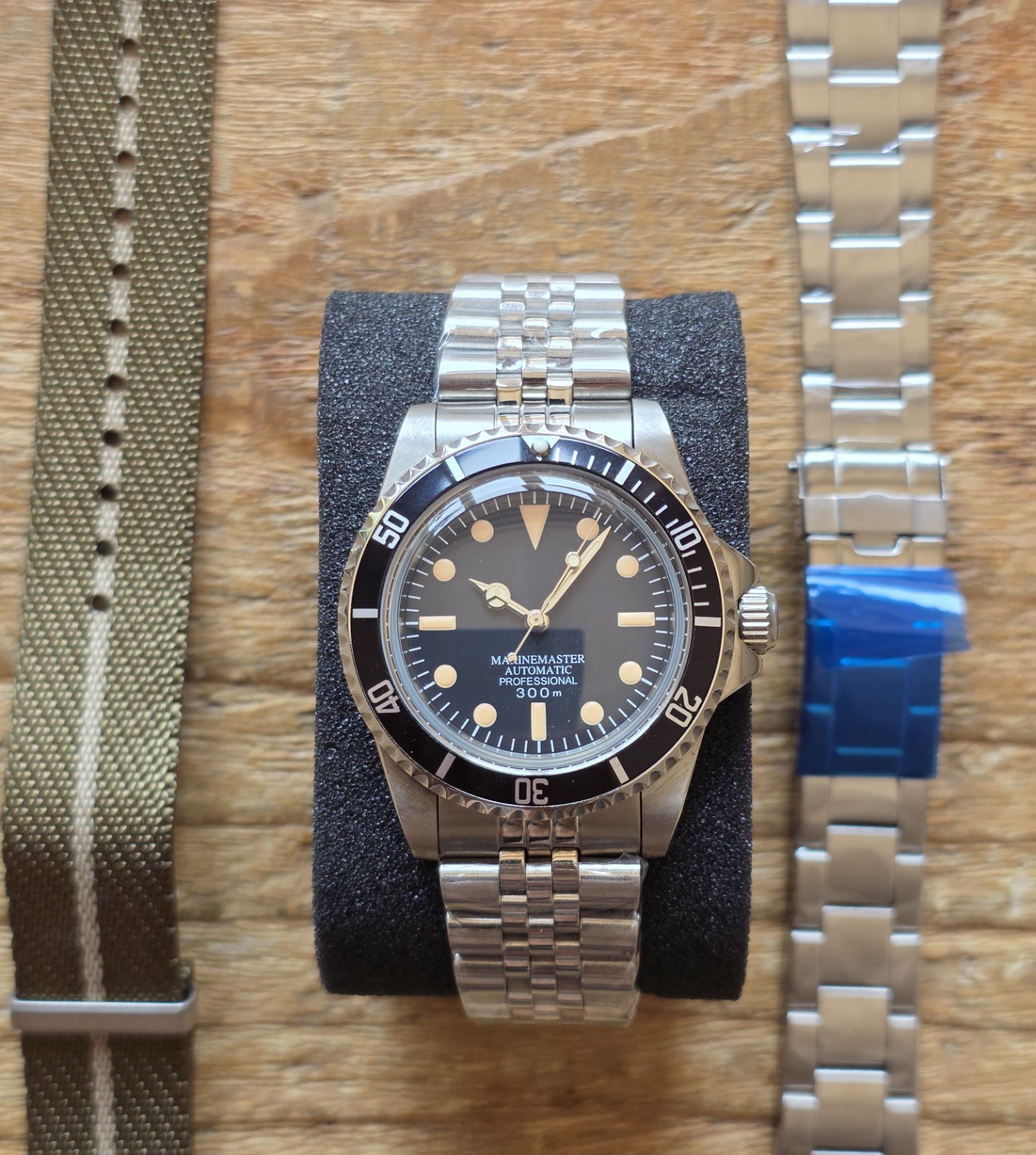 Watch Submariner , Nh35, Marine master, Stainless Automatic, With 3 Straps