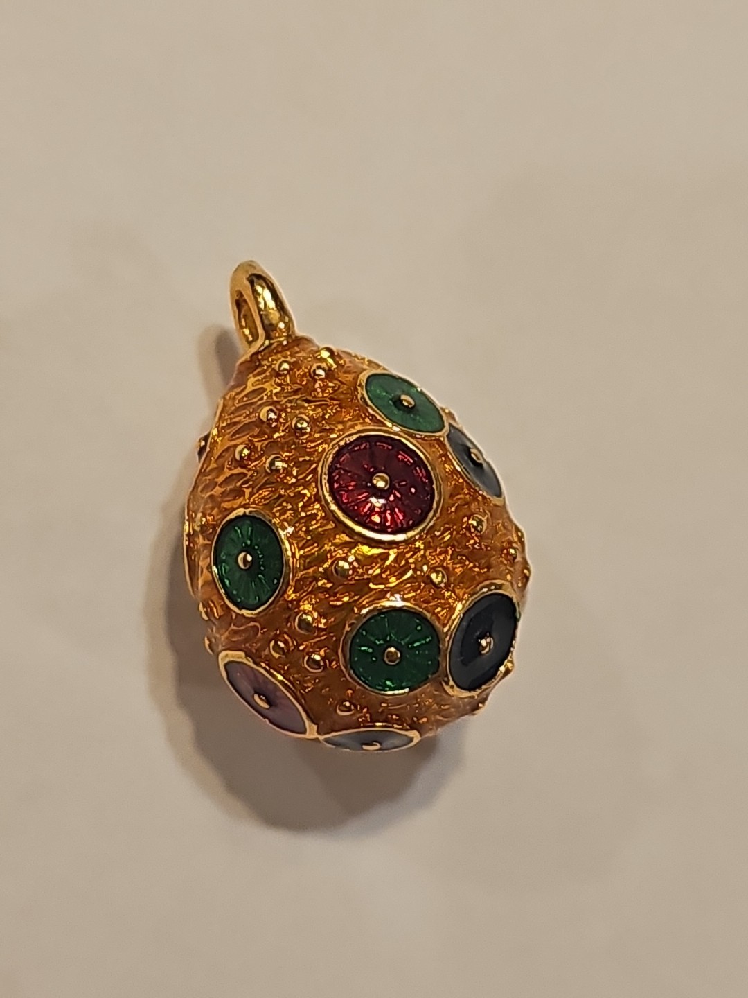 LOT OF 6 JOAN RIVERS ENAMEL FABERGE EGG STYLE CHARMS