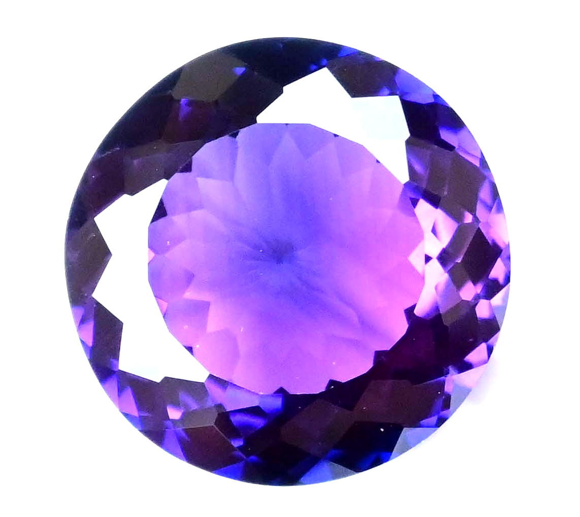 27.55 Ct Natural Purple-Blue Boysenberry Sapphire Round Certified Loose Gemstone