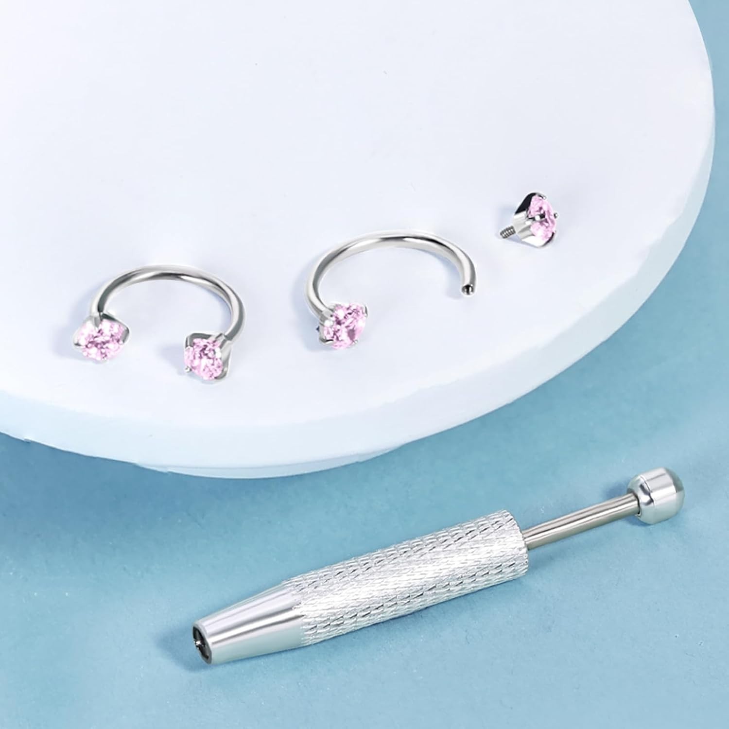 Stylish 20g 18g Gold and Silver Horseshoe Nose Rings – Perfect for All Piercings