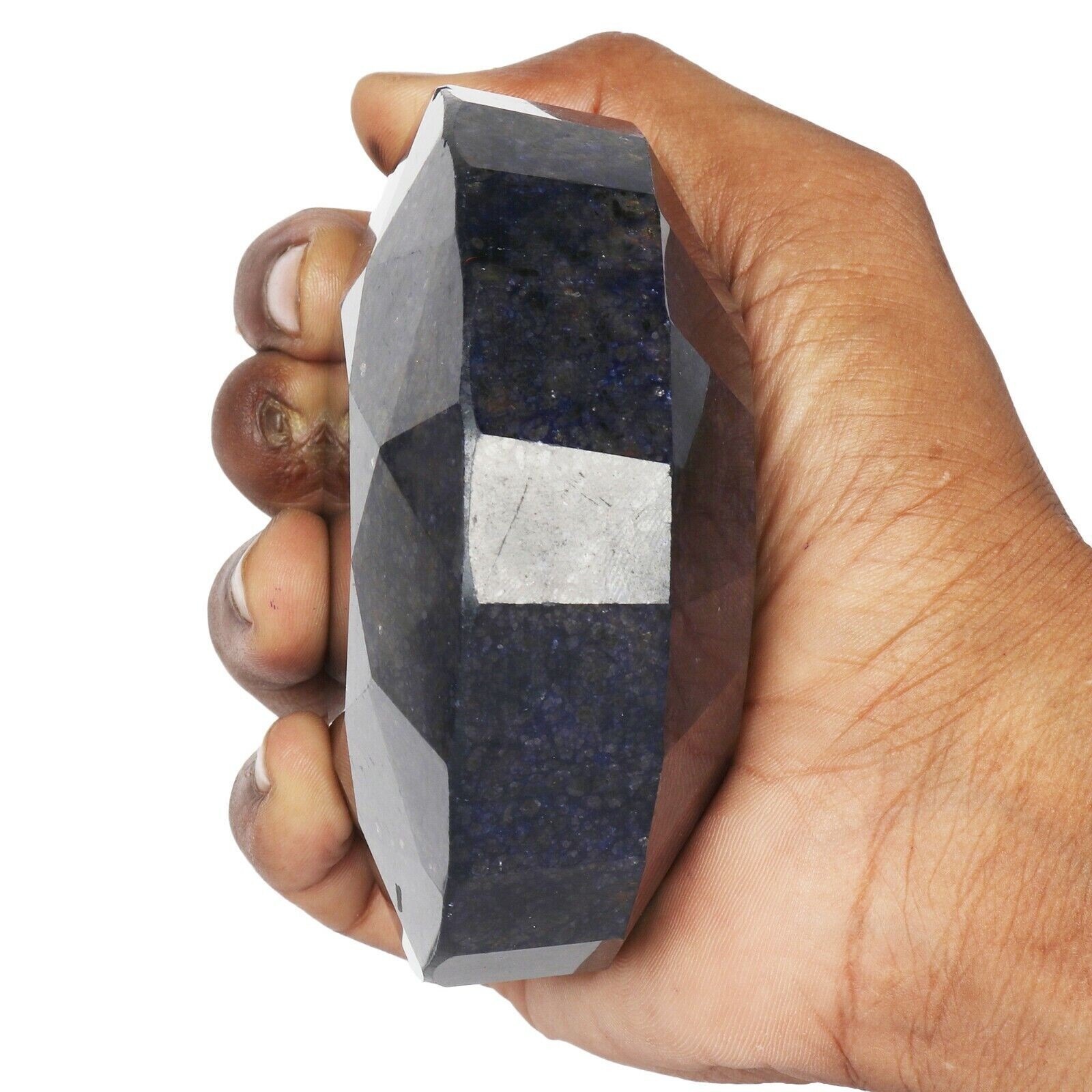 Large Natural Huge Blue Sapphire 1100 Ct Round Facete Cut Loose Gemstone Jewelry