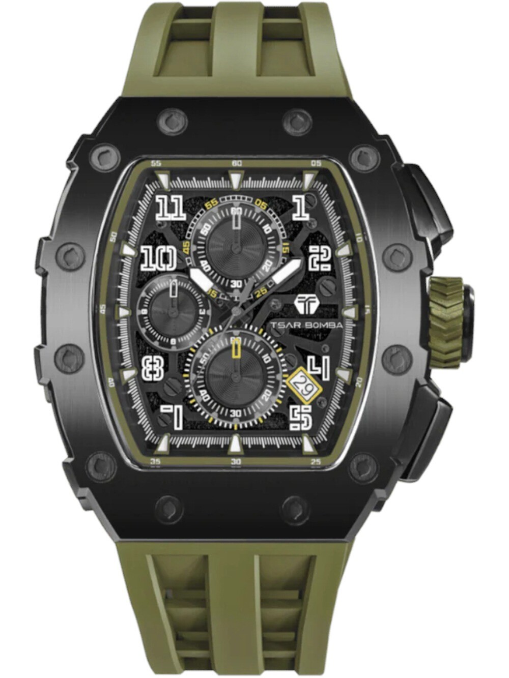 Tsar Bomba TB8204Q-38 Mens Watch Elemental Chronograph 43mm 5ATM
