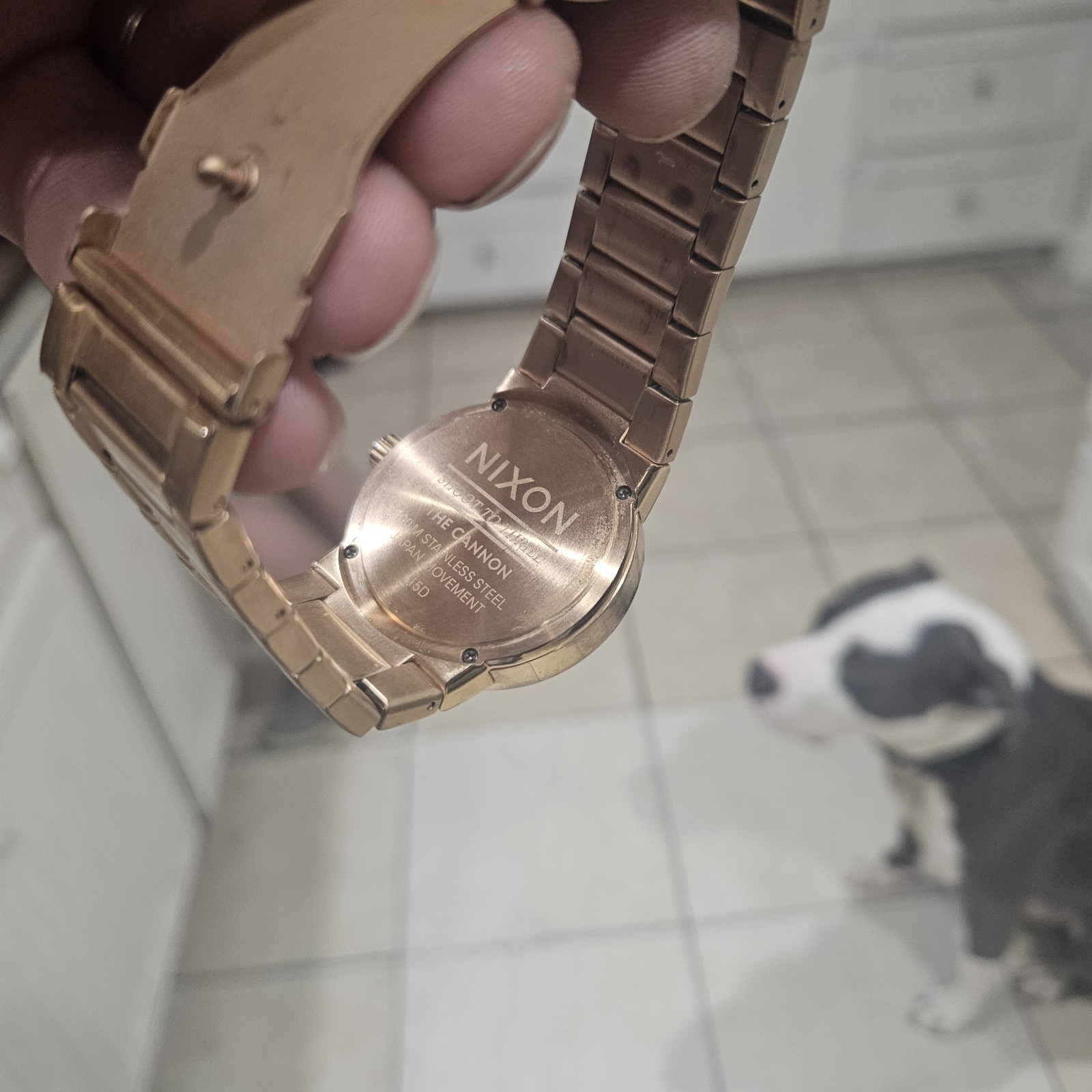 Nixon The Cannon 40mm Rose Gold Bramd New Battery All Links