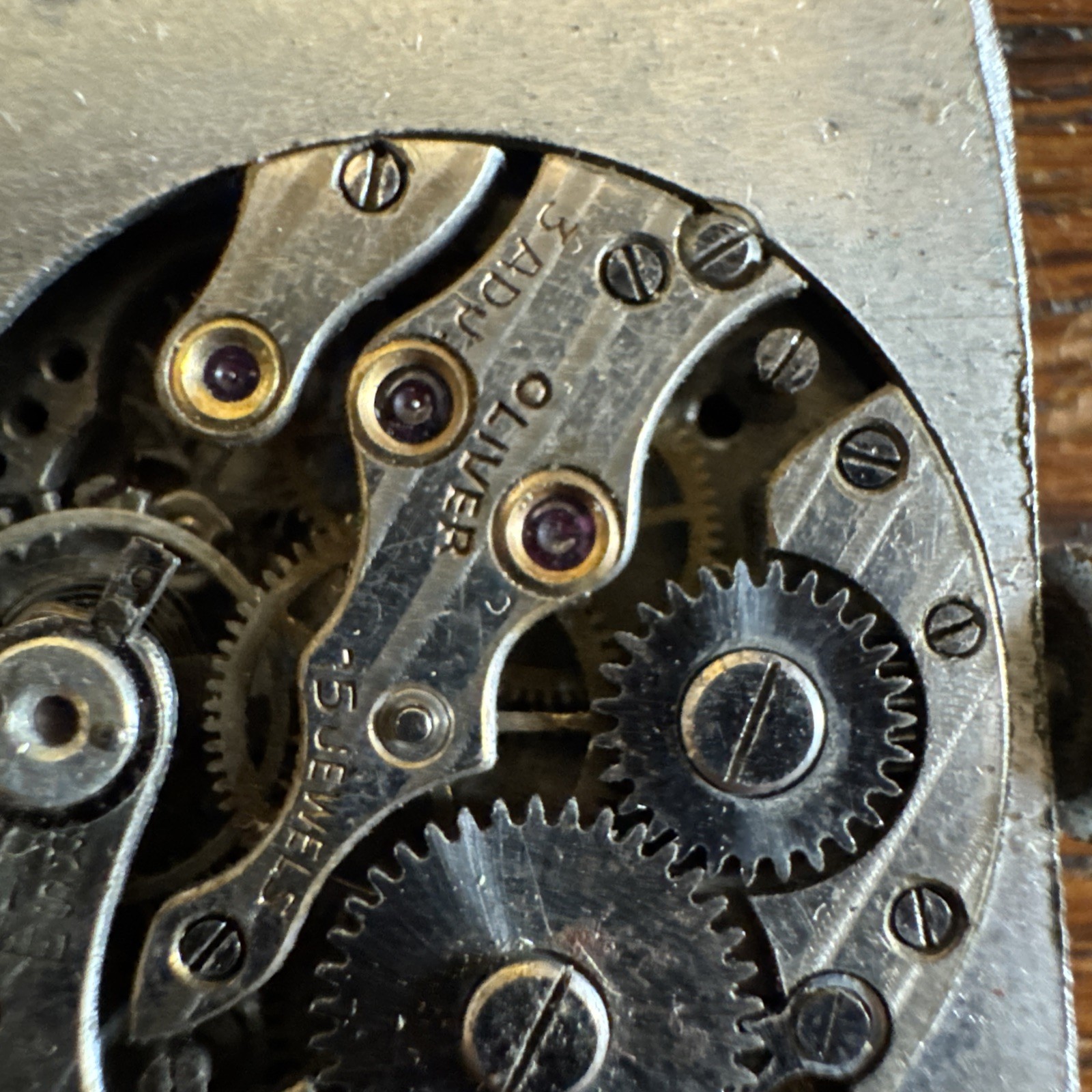 Ollendorff ? Oliver Handy Chronometer 15 Jewels 3 Adjustments Unusual Case 30mm