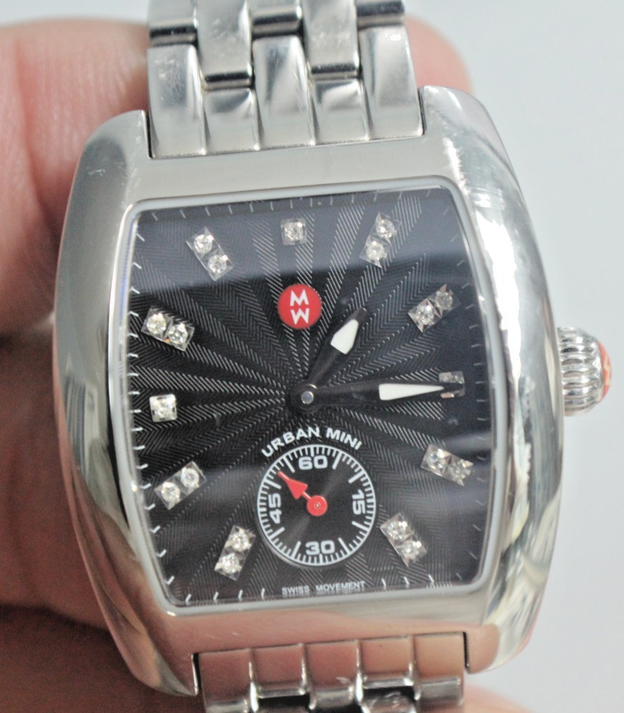 Vintage MICHELE Urban Mini Diamond Quartz Women’s Watch MW02A00A0927