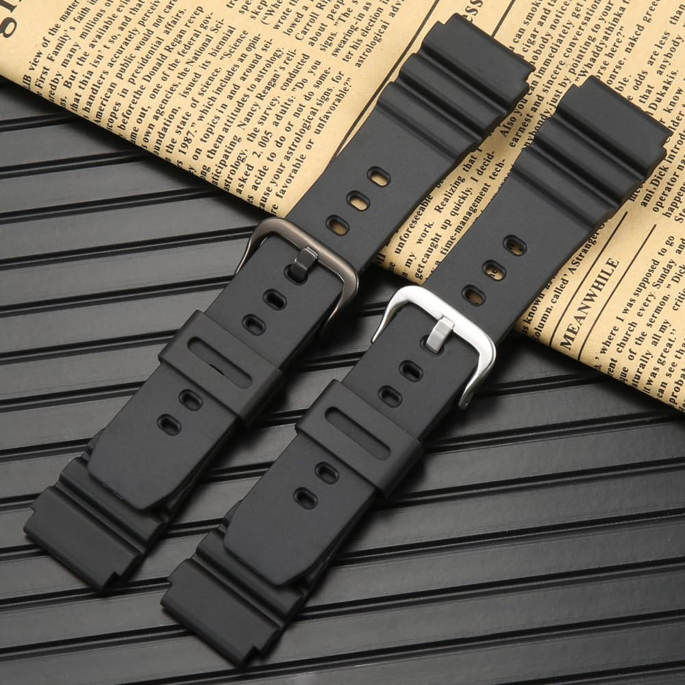 Resin Strap Compatible with Casio MDV106 Series MDV106-1AV 200 M WR Replacement