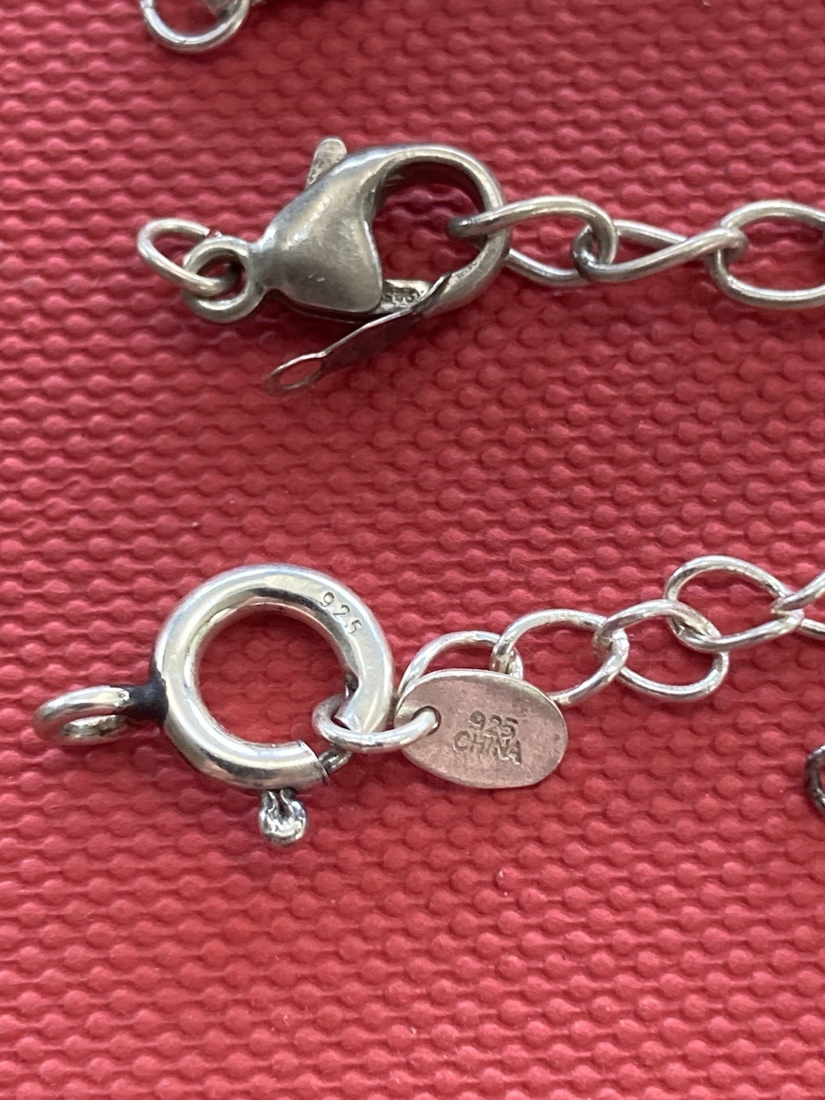 Lot of 6 Clasp Sterling Silver 925 Findings Lobster Assort Extension Chains PLUS
