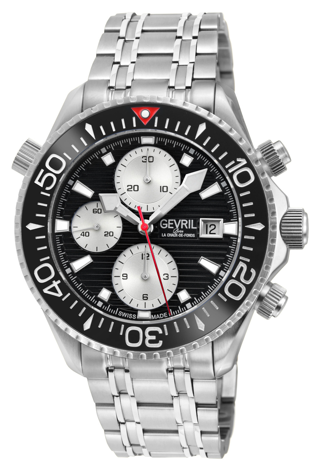 Gevril Hudson Yards Chronograph 43mm Swiss Automatic Wristwatch 48814B