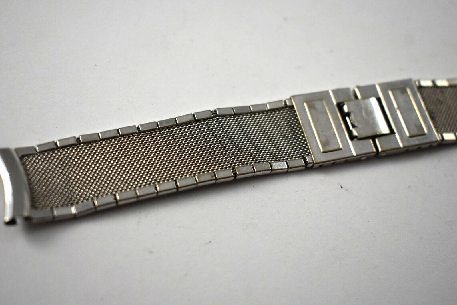 Vintage Kreisler White Gold Filled 2 Piece Wrist Watch Band 15.50mm lot.w